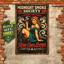 Socialism Stinks Cigars Don't Rocky Patel Vintage Metal Tin Sign 8x12 picture