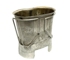 USGI Military CANTEEN CUP STAINLESS and STOVE / STAND COMBO Made in USA VGC picture