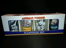Animal House Glassware Set of 4 Shot Glasses College Toga Party Collection Gift picture