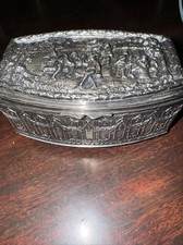 Vintage Jennings Brothers Jewelry Casket Trinket Box Signed & Numbered 2649 picture
