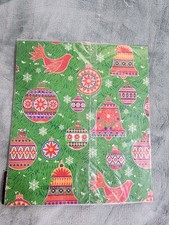 Vintage mid to late 1970's Christmas gift wrap picture