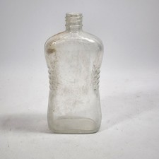 Vintage Clear Glass Liquor Flask Bottle Armstrong Cork Company Old Collectibles picture