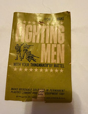 1965 Mattel Thingmaker Fighting Men Instruction Booklet Vintage Original picture