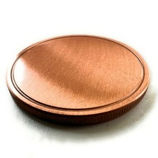 Blank Copper Challenge Coin 40mm - Laser Engravable picture