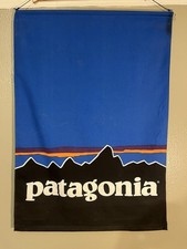 Vintage 2003 Patagonia Cloth And Dowel Licensed Sign - 25”x35” - Double Sided picture