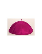 Zucchetto # 7 Med Bishop Archbishop Roman Purple silk Made in Rome Papal tailor picture