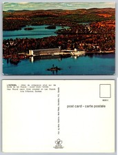 L'Esterel Hotel Lac Dupuis Quebec Canada Vintage Postcard Aerial View Autumn picture