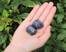 2 Iolite Tumbled Stones: 'A' Grade Natural Polished Crystals picture