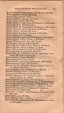 Barnes-Barton 1856 Providence RI Directory Page 4A9 picture