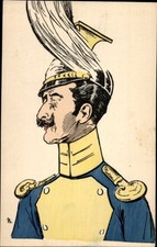 Artist Postcard Kaiser Wilhelm II, Caricature - 11130818 picture