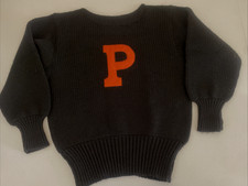 Womens Vintage 1950s Ivy League Princeton University Store Wool Sweater Size S/M picture