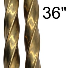 Twisted Square Brass Tubing Pipe Pole Sleeve 36