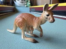 Schleich 2015 Red Kangaroo W/ Joey Figure 14689 Australia Wildlife Retired Toy picture