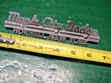 HORNELL NEW YORK MAPLE CITY DODGE CAR DEALERSHIP VINTAGE MID CENTURY USA picture