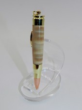 Handmade Bullet Secret Compartment Key Chain. Made with Curly Poplar. #125 picture