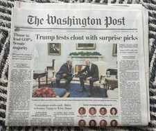 Washington Post 11/14/2024 Trump Tests Clout Biden Meeting picture