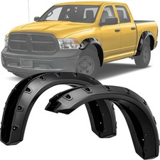 Front Rear Fender Flares Kit Compatible for 2009-2018 Dodge Ram 1500, 2019-2024 picture