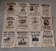 Jesse James Old West Wanted Posters Youngers Doc Holliday Tombstone  Wyatt Earp picture