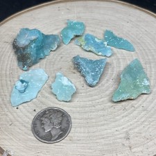 RARE BLUE SMITHSONITE X AURICHALCITE 8 Pieces YANGA KOUBENZA, Dr Of Congo picture