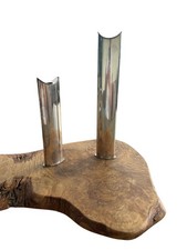 Vintage Lino Sabattini Italy Silver Plated Bud Vases Pair Modernist picture