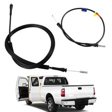 Rear Left & Right Extended Cab Door Latch Release Cable Compatible with Ford ... picture
