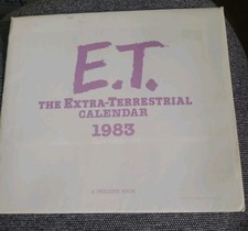 Original 1983 E.T. THE EXTRA-TERRESTRIAL Calendar DREW BARRYMORE picture