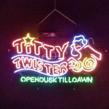 US STOCK Open Dusk Till Dawn Vintage Neon Sign light Beer Bar Shop Glass Art 24