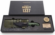 HSK Buckley Tracker Knife Green Handle Leather Sheath D2 Steel With Gift Box picture