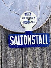 Vintage Leverett Saltonstall Campaign Tab Pin MA Senate GOP Massachusetts 1950s picture