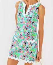 Disney Lilly Pulitzer Hearts Romey Shift Romper Dress SZ 4 Minnie Mickey Mouse picture