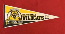Vintage Saint Thomas Wildcats 29 Inch Pennant CHL Colonial Hockey League picture