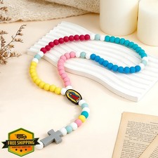 Resflyar Baby Rosary Baptism Colorful picture