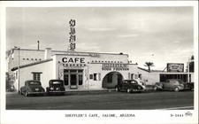 SALOME ARIZONA AZ Sheffler's Caf� Vintage FRASHER'S FRASHERS RPPC picture