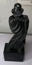 Army Security Agency Wally the Spook Sneaky Pete Black Soapstone Figurine *CHIPS picture