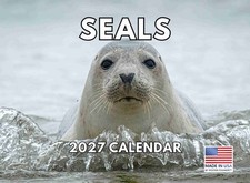 Seal Calendar 2027 Monthly Wall Calender 12 Month Ocean Sea picture