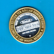 BEAUTIFUL BENNY BINION BUST LIMITED  EDITION  SILVER $10 GAMING TOKEN, 1994 picture