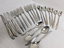 G8 - Oneida Community Betty Crocker Stainless Flatware Twin Star 22pc Lot picture