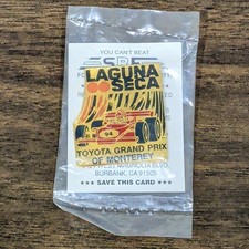 Vintage 1984 Laguna Seca Toyota Grand Prix of Monteray Pin New Unopened NOS picture