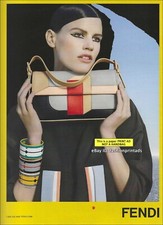FENDI 1-Page PRINT AD Spring 2013 SASKIA DE BRAUW with 3D Color Block Baguette picture