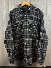 Harley Davidson Mens Plaid Flannel Shirt Jacket Quilted Lined Biker Wool 2XL picture