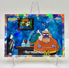 2025 Topps Chrome SpongeBob SquarePants Mermaidman Night Shift Manager SSP  picture