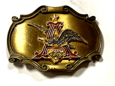 VINTAGE 1978 ANHEUSER BUSCH BELT BUCKLE BEER EAGLE RAINTREE (13E) picture