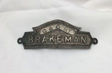 Vintage C&O RY BRAKEMAN Railroad Hat Badge Railway Train Old CHESAPEAKE & OHIO picture