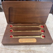 Mac Tools 24k Gold Plated Wrench Set 1986 Limited Edition 3pcs picture