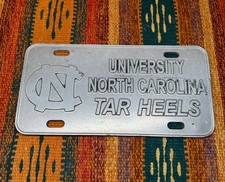 Vintage Pewtarex License Plate North Carolina UNC Tar Heels University Pewter picture