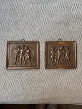 1920’s Pair of Copper Wall Plates of Playing Singing Angels - Bertel Thorvaldsen picture