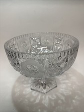 LEONARD ITALIAN CRYSTAL FOOTED BOWL picture