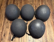 Lot Of 5 AVON BA3A HELMET with Chin strap Black picture