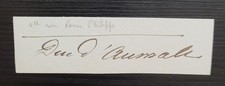 Prince Henri d'Orleans, autograph Duke of Aumale French royalty ink on paper picture