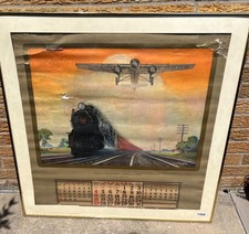 1931 Pennsylvania Railroad Calendar Giant Conquerors of Space & Time Grif Teller picture